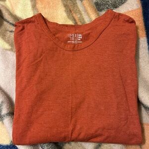 Time and Tru Burnt Orange Short Sleeve Tee